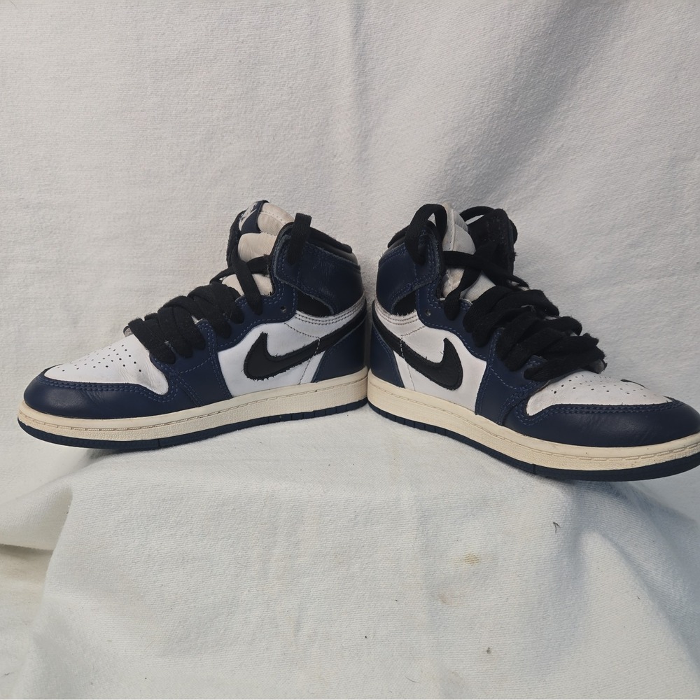 Jordan 1 Retro High OG (PS)/Midnight Navy/Black -White-Sail/FD1412-401 Size 13Y